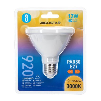 LED Žiarovka PAR30 E27/12W/230V 3000K - Aigostar