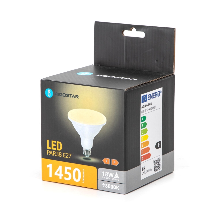 LED Žiarovka PAR38 E27/18W/230V 3000K - Aigostar