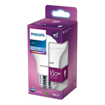 LED Žiarovka Philips A60 E27/12,5W/230V 6500K