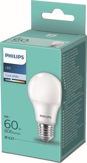 LED Žiarovka Philips A60 E27/8W/230V 4000K