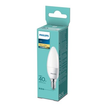 LED Žiarovka Philips B35 E14/5,5W/230V 2700K