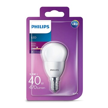 LED Žiarovka Philips E14/5,5W/230V 2700K