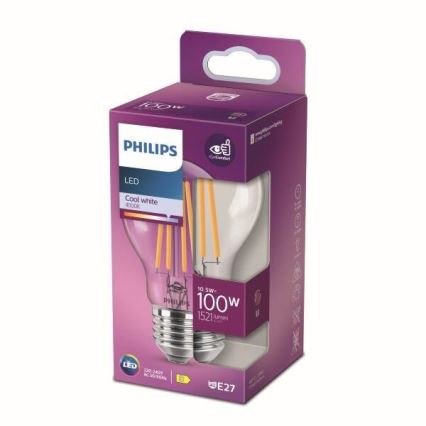 LED Žiarovka Philips E27/10,5W/230V 4000K