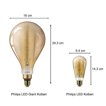 LED Žiarovka Philips E27/5W/230V 2000K - VINTAGE