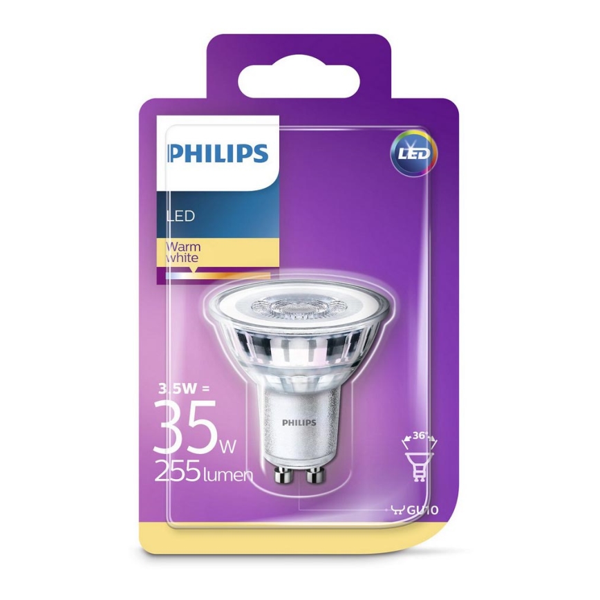 LED Žiarovka Philips GU10/3,5W/230V 2700K