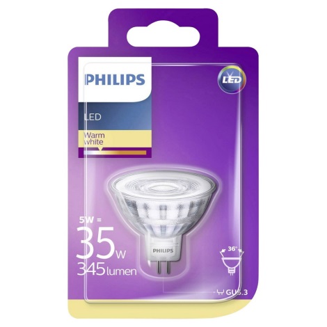 LED Žiarovka Philips GU5,3/5W/12V 2700K