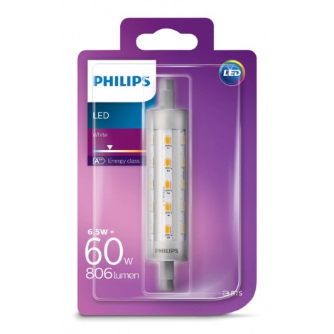 LED žiarovka Philips LINEAR  R7s/6,5W/230V 3000K 118 mm