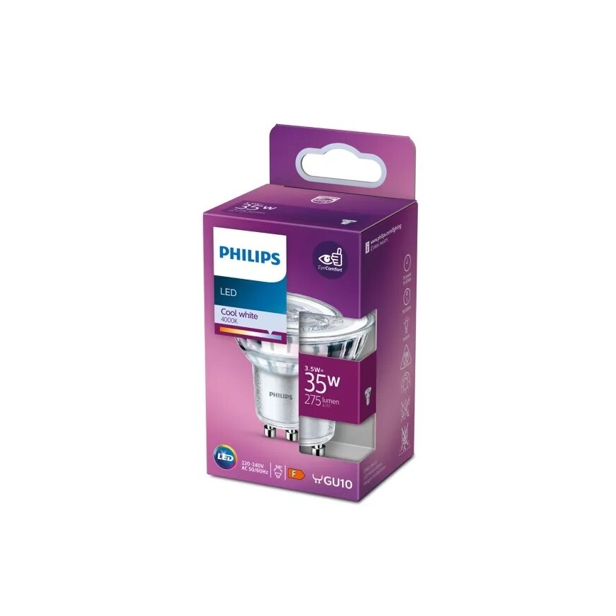 LED Žiarovka Philips PAR16 GU10/3,5W/230V 4000K