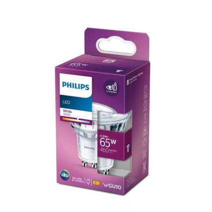 LED Žiarovka Philips PAR16 GU10/4,9W/230V 3000K