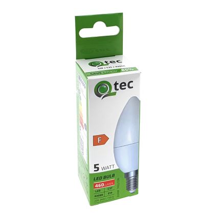 LED Žiarovka Qtec C35 E14/5W/230V 4200K