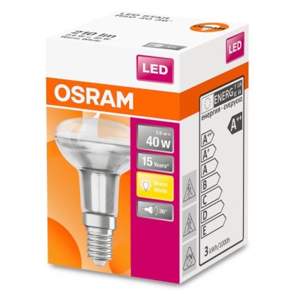 LED Žiarovka R50 E14/2,6W/230V 2700K - Osram