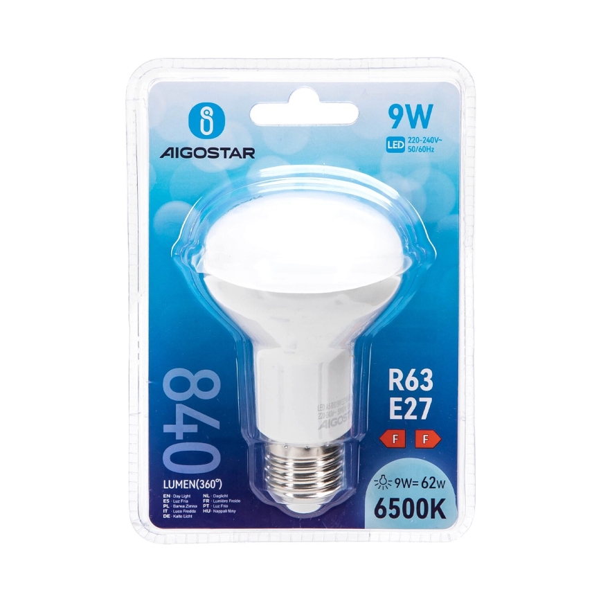 LED Žiarovka R63 E27/9W/230V 6500K - Aigostar