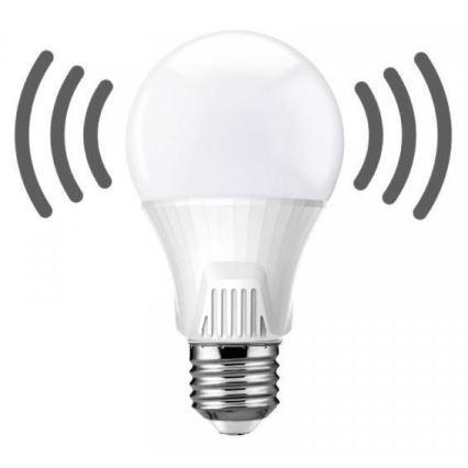 LED žiarovka s pohybovým senzorom E27/9W/230V 6500K