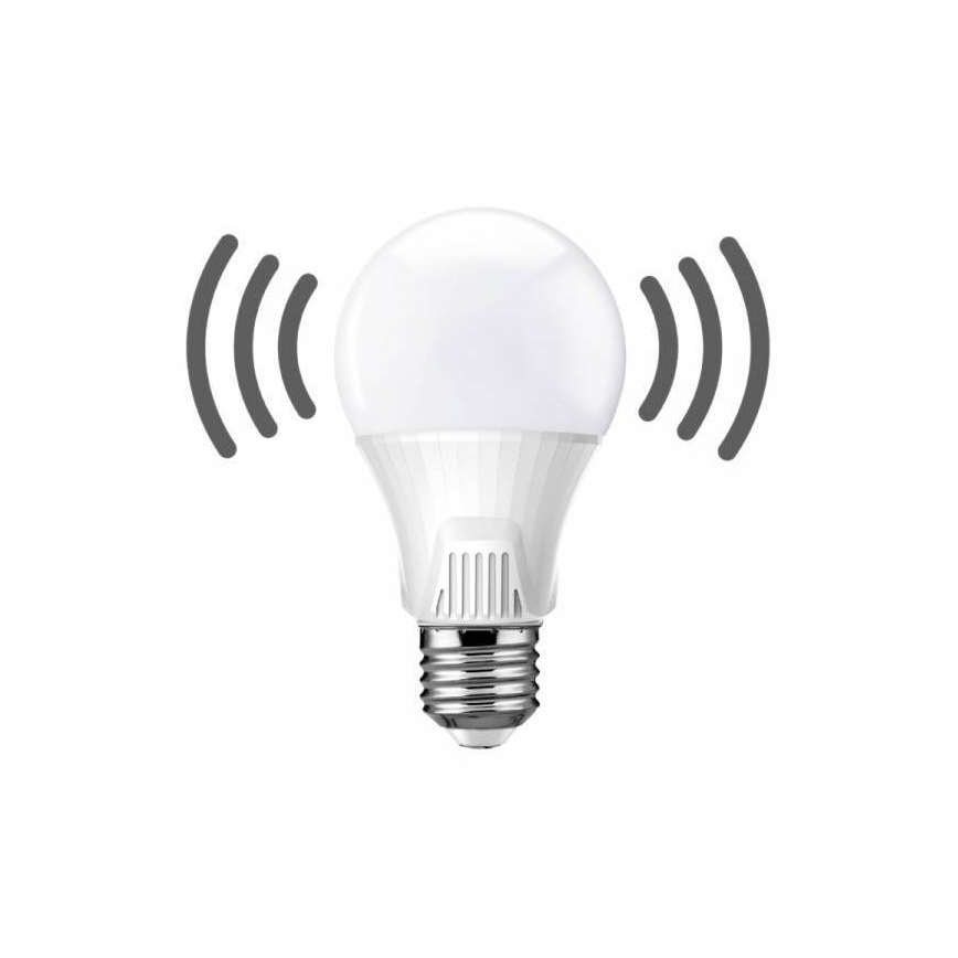 LED žiarovka s pohybovým senzorom E27/9W/230V 6500K