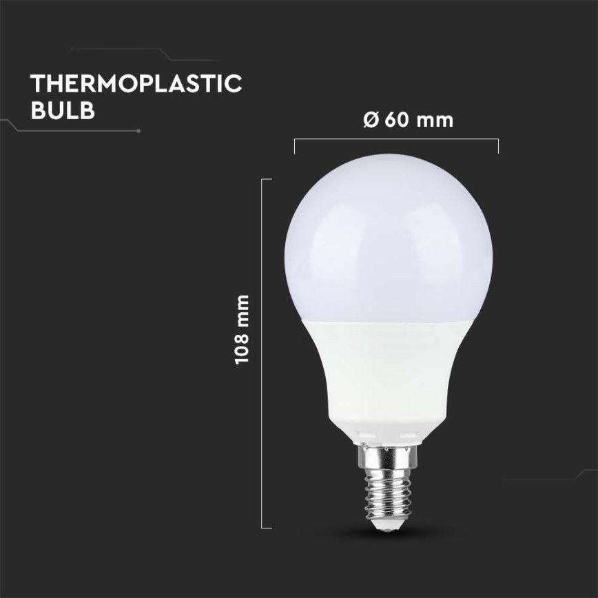LED Žiarovka SAMSUNG CHIP A60 E14/8,5W/230V 4000K