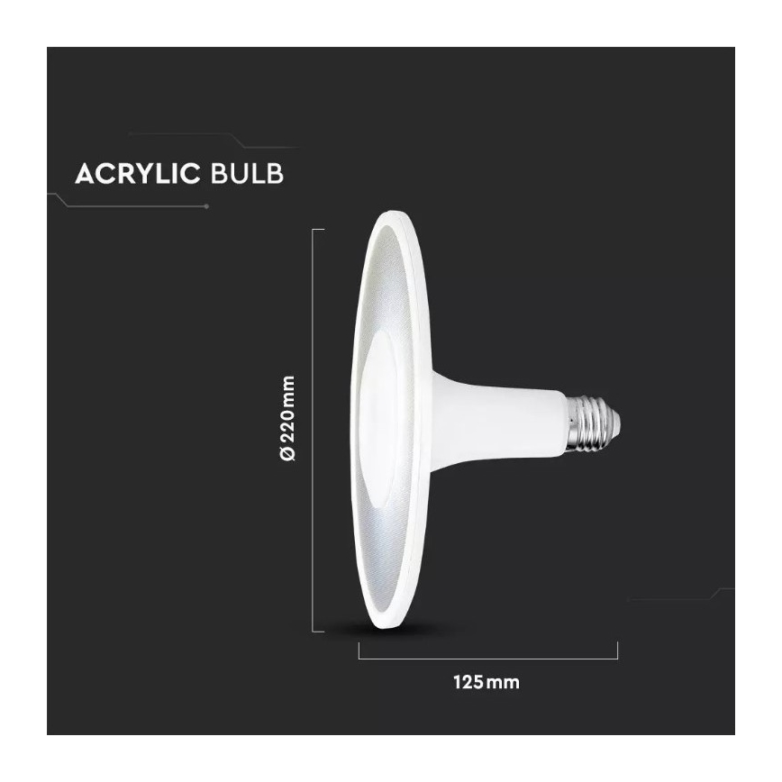 LED Žiarovka SAMSUNG CHIP UFO E27/18W/230V 6400K