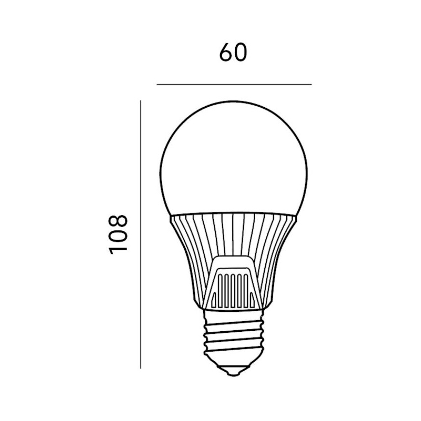 LED Žiarovka so senzorom E27/9W/230V 6500K