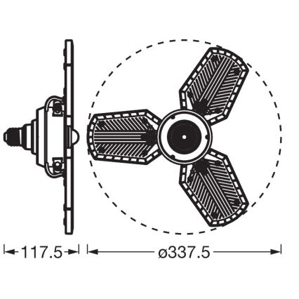 LED žiarovka so senzorom HIGHBAY E27/40W/230V 4000K - Osram
