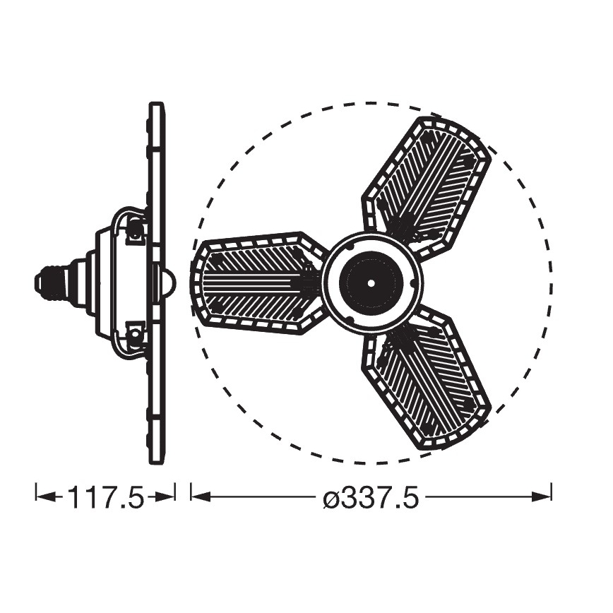 LED žiarovka so senzorom HIGHBAY E27/40W/230V 4000K - Osram