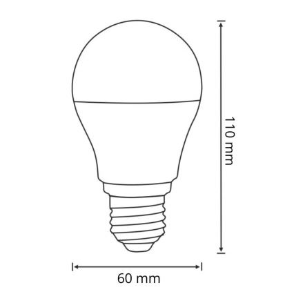 LED Žiarovka so senzorom pohybu a súmraku A60 E27/8W/230V 3000K