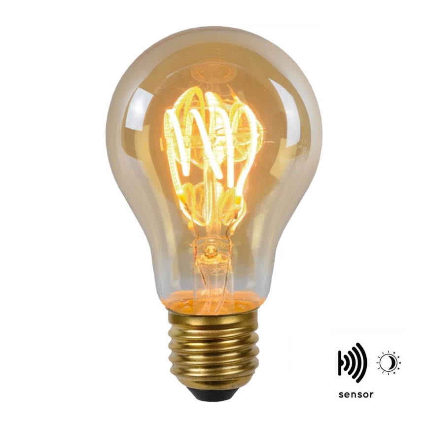 LED Žiarovka so senzorom súmraku FILAMENT A60 E27/4W/230V 2200K - Lucide 49042/04/62