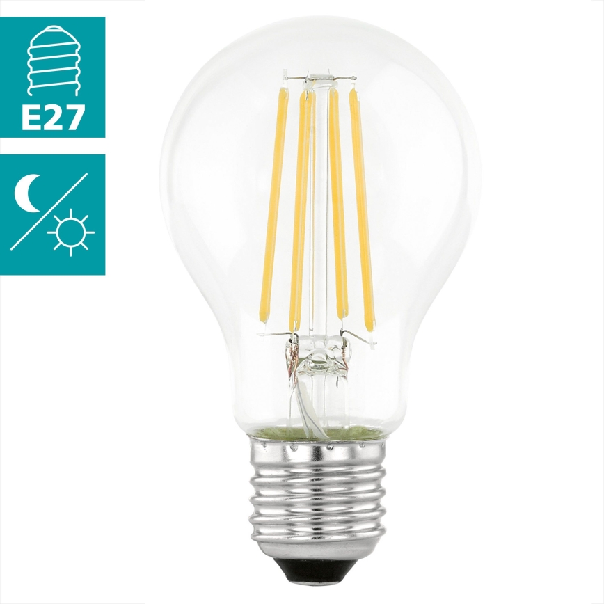 LED Žiarovka so senzorom VINTAGE A60 E27/6W/230V 3000K - Eglo 11886