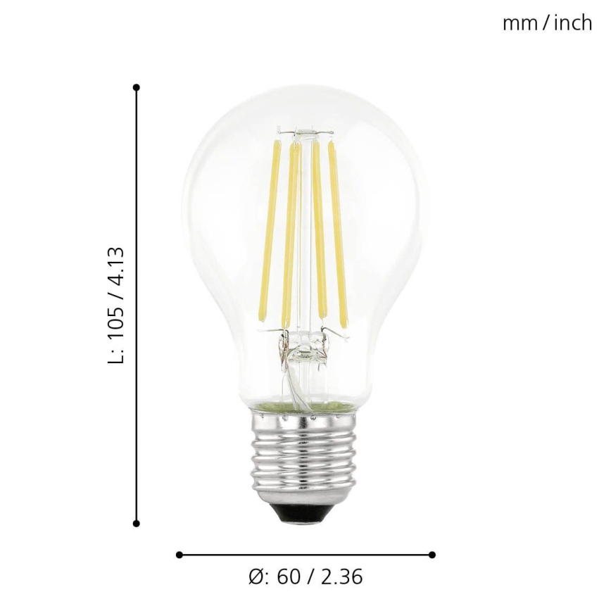 LED žiarovka so súmrakovým senzorom VINTAGE A60 E27/6W/230V 3000K - Eglo 11886