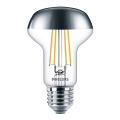 LED Žiarovka so zrkadlovým vrchlíkom Philips DECO E27/4W/230V 2700K