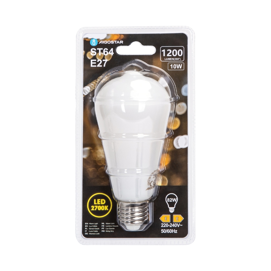 LED žiarovka ST64 E27/10W/230V 320° 2700K - Aigostar