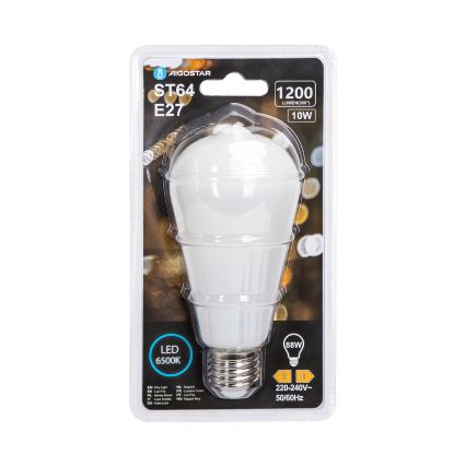 LED Žiarovka ST64 E27/10W/230V 320° 6500K - Aigostar