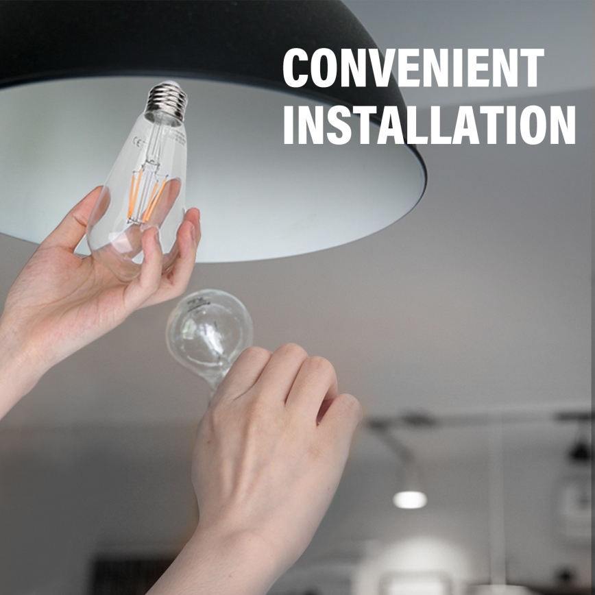 LED Žiarovka ST64 E27/8W/230V 2700K - Aigostar