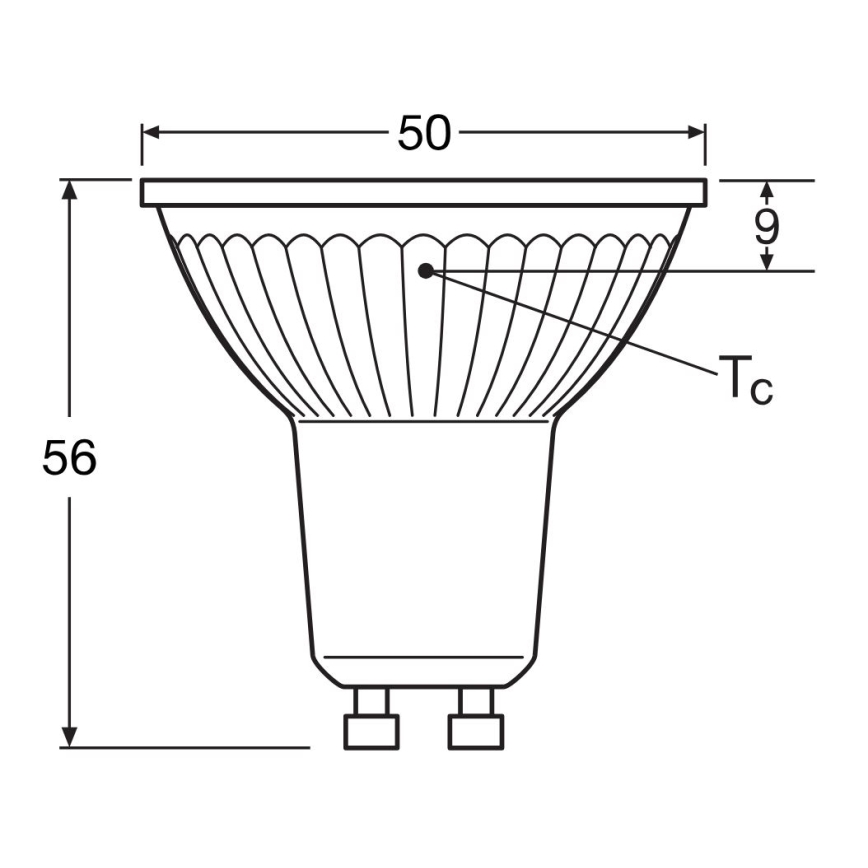 LED Žiarovka STAR PAR16 GU10/4,3W/230V 4000K 120° - Osram