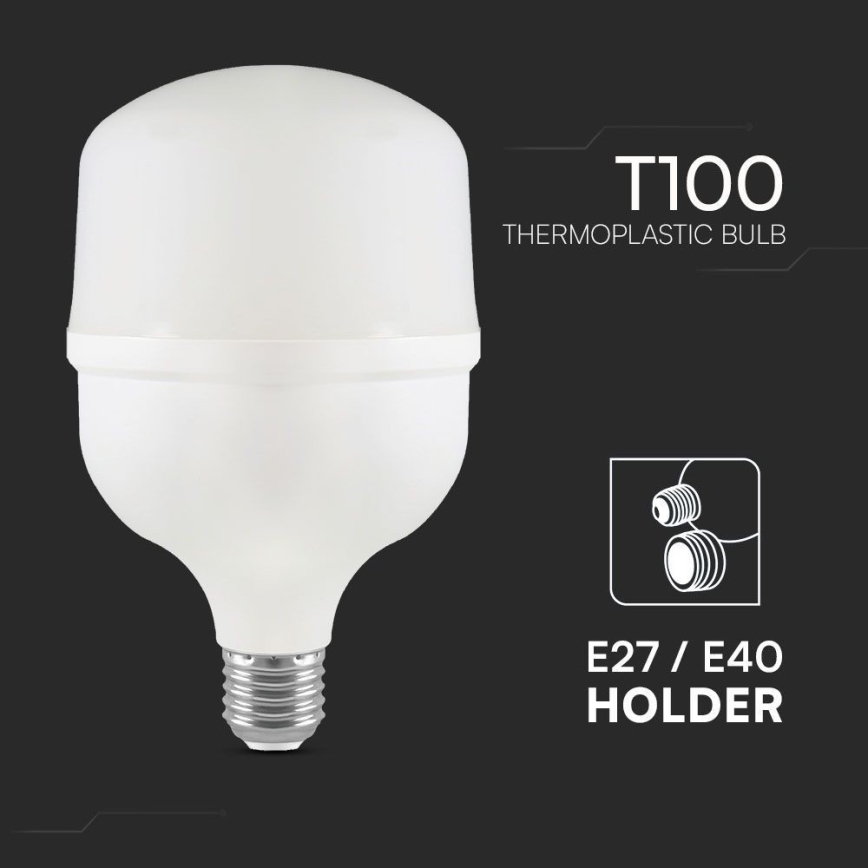 LED žiarovka T100 E27, 30 W, 230 V, 6500 K