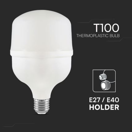 LED žiarovka T100, pätica E40/E27, 30 W, 230 V, 6500 K
