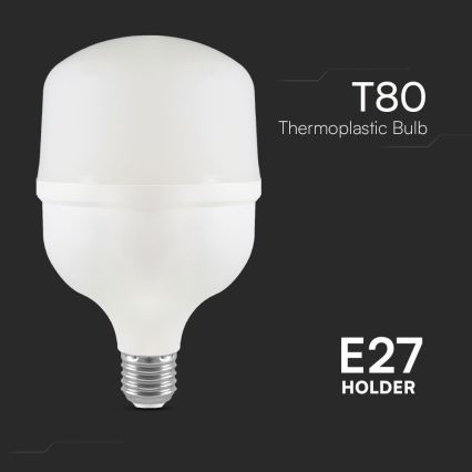 LED Žiarovka T80 E27/20W/230V 6500K