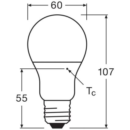 LED Žiarovka VALUE A60 E27/8W/230V 4000K - Osram