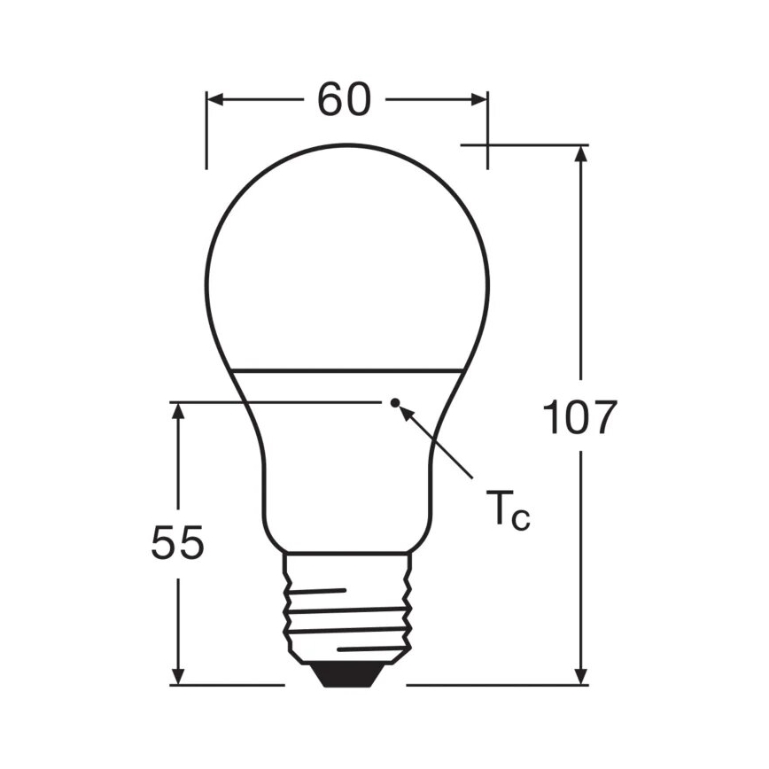 LED Žiarovka VALUE A60 E27/8W/230V 4000K - Osram