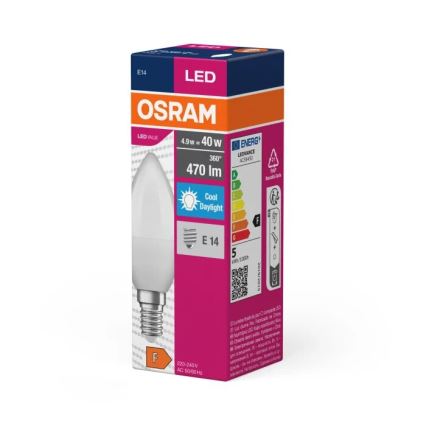 LED Žiarovka VALUE B40 E14/4,9W/230V 6500K - Osram