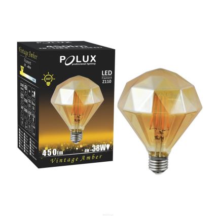 LED žiarovka VINTAGE AMBER E27/4W/230V 2700K