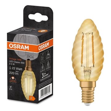 LED Žiarovka VINTAGE E14/2,5W/230V 2400K - Osram