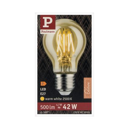 LED Žiarovka VINTAGE E27/4,7W 2500K - Paulmann 28714