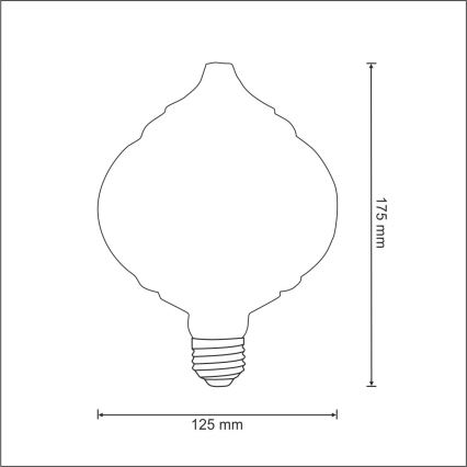 LED Žiarovka VINTAGE E27/4W/230V 2700K