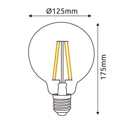 LED Žiarovka E27/7W/230V 4000K - Globo
