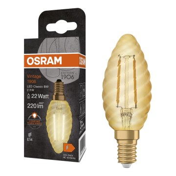 LED žiarovka VINTAGE FILAMENT E14/2,5W/230V 2400K - Osram