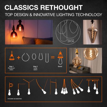 LED žiarovka VINTAGE FILAMENT E14/2,5W/230V 2400K - Osram