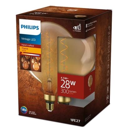 LED Žiarovka VINTAGE Philips E27/4,5W/230V 1800K