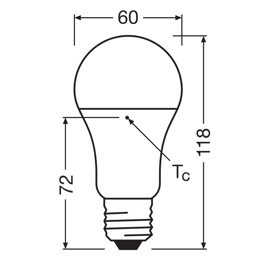 LED Žiarovka z recyklovaného plastu A100 E27/14W/230V 4000K - Osram