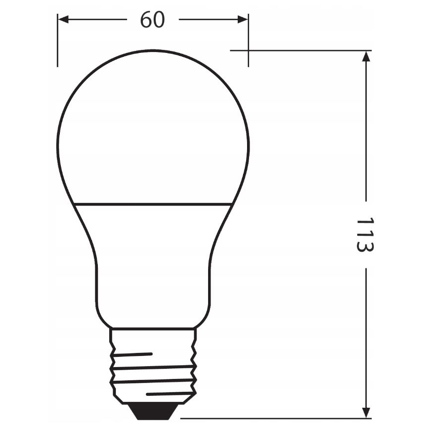 LED Žiarovka z recyklovaného plastu E27/10W/230V 2700K - Ledvance