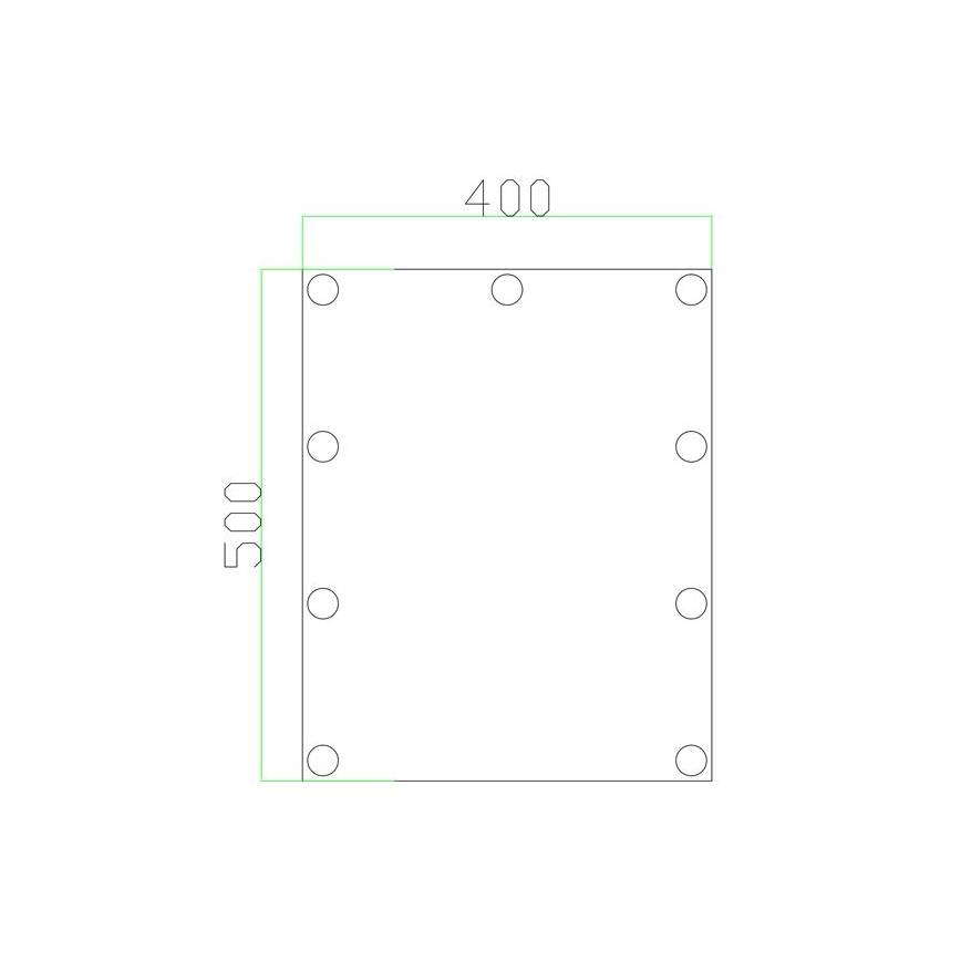LED Zrkadlo s osvetlením 9xLED/1W/230V 3000/4000/6000K 50x40 cm IP44