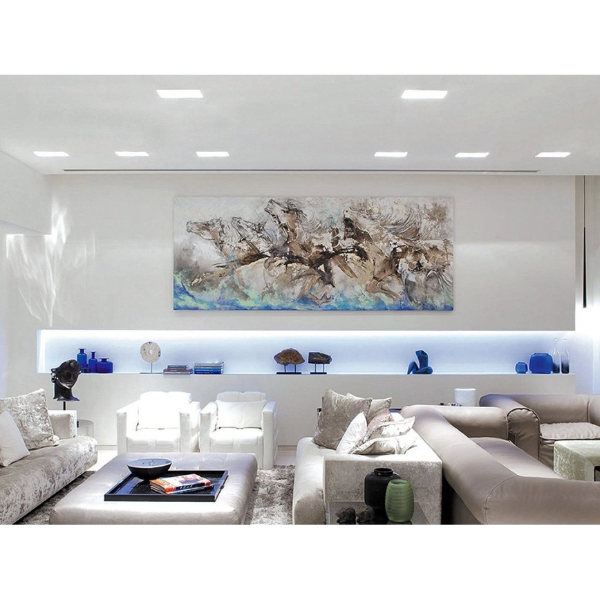 LED2 - LED Kúpeľňové podhľadové svietidlo SLIM LED/15W/230V IP43 CRI 90